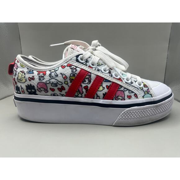 Adidas Hello Kitty x Nizza Platform J Hello Kitty and Friends Sneakers Size 6 - Picture 2 of 8